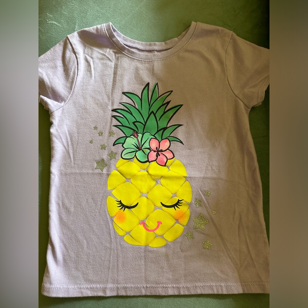 EUC Garanimals 4T Adorable Pineapple s/s Shirt